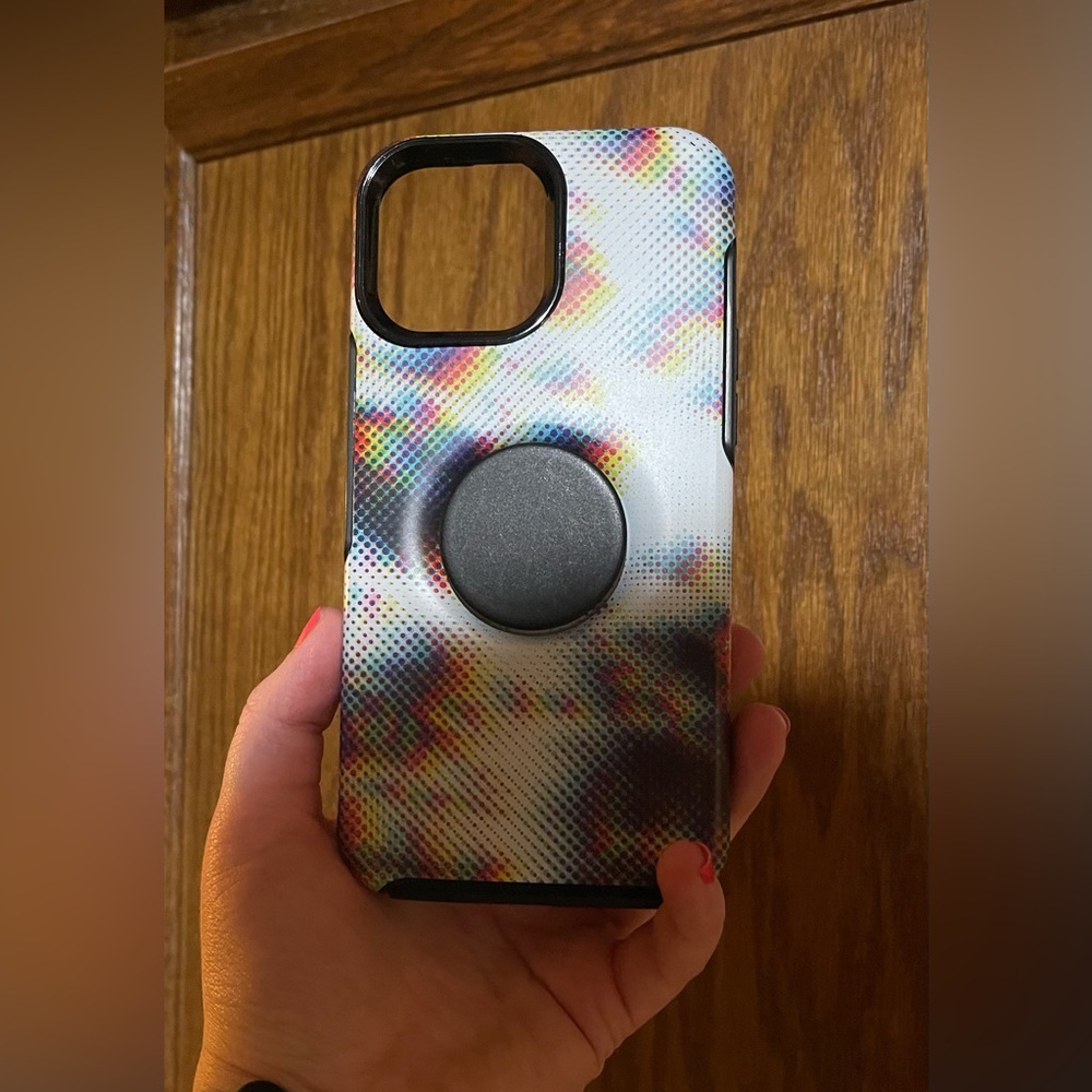 Otter box pop socket antimicrobial phone case iPhone 12 Pro Max